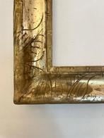 Lijst - Antieke vergulde techniek met waterverf - Italië,, Antiek en Kunst