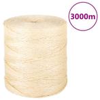 vidaXL Touw 2 mm 3000 m 100% sisal, Verzenden, Nieuw