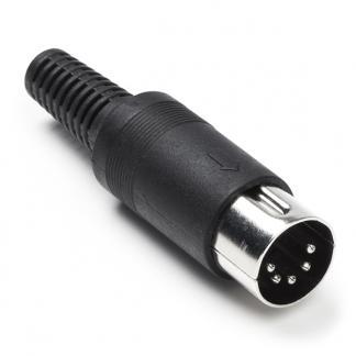 DIN connector | Nedis (5-pin, Mannelijk, Zwart), Audio, Tv en Foto, Audiokabels en Televisiekabels, Verzenden