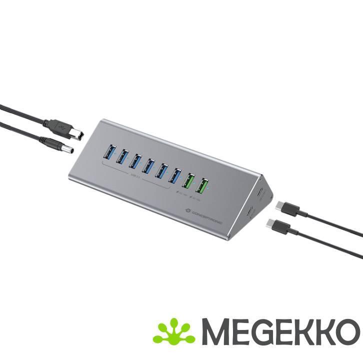 Conceptronic HUBBIES18G interface hub USB 3.2 Gen 1 (3.1 Gen, Computers en Software, USB Sticks, Nieuw, Verzenden