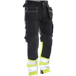 Jobman 2297 pantalon dartisan coton hi-vis c146 noir/jaune, Bricolage & Construction, Bricolage & Rénovation Autre