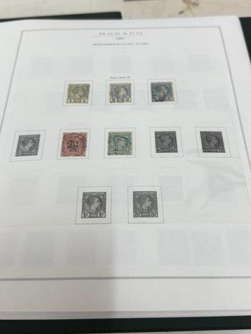 Monaco - Klassieke Monaco-briefmarkencollectie 1885–1950 –