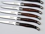 Laguiole - 12x Steak Knives - Dark Brown - style de -