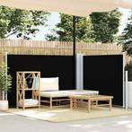 vidaXL Windscherm uittrekbaar 120x600 cm zwart, Tuin en Terras, Verzenden, Nieuw