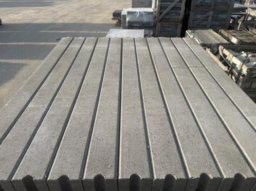 Veiling - 132x Opsluitand Grijs 8x20x100 Cm, Tuin en Terras, Tegels en Klinkers, Nieuw