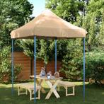 vidaXL Partytent inklapbaar pop-up 200x200x306 cm beige, Tuin en Terras, Partytenten, Verzenden, Nieuw