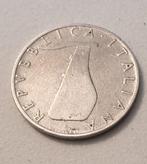 Italië, Republiek 5 Lire 1956 Delfino (Zonder