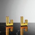 Hübsch - Lotte Knudsen - Vase (2) - Vase Duo - Jaune -, Antiek en Kunst