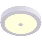 LED Downlight 22W Opbouw Met PIR Sensor - Warm Wit 2700K, OS, Huis en Inrichting, Verzenden, Nieuw