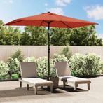 vidaXL Parasol met metalen paal 300x200 cm terracotta, Verzenden, Nieuw