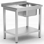 Spoeltafel | KitchenLine | RVS | 1 Spoelbak (Rechts) |, Verzenden, Nieuw in verpakking