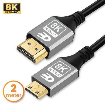 Tweedekans | Drivv. Premium Mini HDMI naar HDMI Kabel 2.1 -, Ophalen of Verzenden