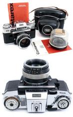 Zeiss Contarex Electronic + Planar 50mm f2 black + case +, Audio, Tv en Foto, Fotocamera's Analoog, Nieuw