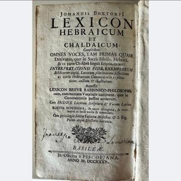Altro - Lexicon Hebraicum et Chaldaicum - 1735