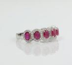 Eeuwigheidsring - 14 karaat Witgoud - 1.43ct. tw. Robijn -