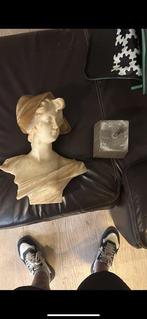 Buste, Busto de alabastro chica joven holandesa - 40 cm -