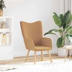vidaXL Ontspanningsstoel Beige 62 x 67 x 95.5 cm Stof, Huis en Inrichting, Fauteuils, Verzenden, Nieuw