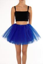 KIMU® Tutu Konings Blauw Tule Rokje 98 104 110 116 Donkerbla, Kinderen en Baby's, Carnavalskleding en Verkleedspullen, Ophalen of Verzenden