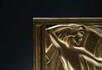 Naar René Paul Chambellan - Reliëf, Goud Art Deco Bas-reliëf