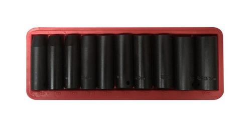 TM 10 Delige Diepe 1/2 Metrische Zeskant - Krachtdoppen Set, Auto diversen, Autogereedschap, Verzenden