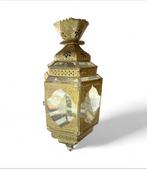 Plafondlamp - Glas, Messing - Marokkaanse lantaarn in gouden, Antiek en Kunst