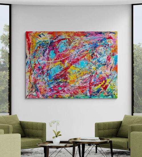 Jovan Srijemac (1962) - Sunday afternoon - XXL, Antiek en Kunst, Kunst | Schilderijen | Modern