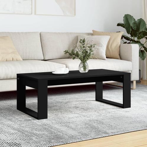 vidaXL Salontafel 102x50x35 cm bewerkt hout zwart, Maison & Meubles, Tables | Tables de salon, Envoi