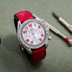 Omega - Speedmaster Reduced Chronograph MoP Dial Red, Handtassen en Accessoires, Horloges | Heren, Nieuw