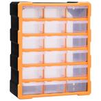 vidaXL Organiser met 18 medium lades 38x16x47 cm, Verzenden, Nieuw