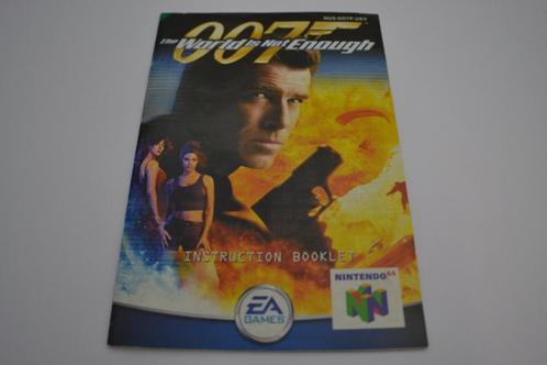 The World is not Enough (N64 UKV MANUAL), Games en Spelcomputers, Spelcomputers | Nintendo Consoles | Accessoires