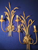 Wandkandelaar (2) - Verguld messing, Verguld brons - Paar