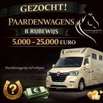 GEZOCHT: PAARDENWAGENS VOOR B-RIJBEWIJS TOT 25.000 EURO, Overige typen