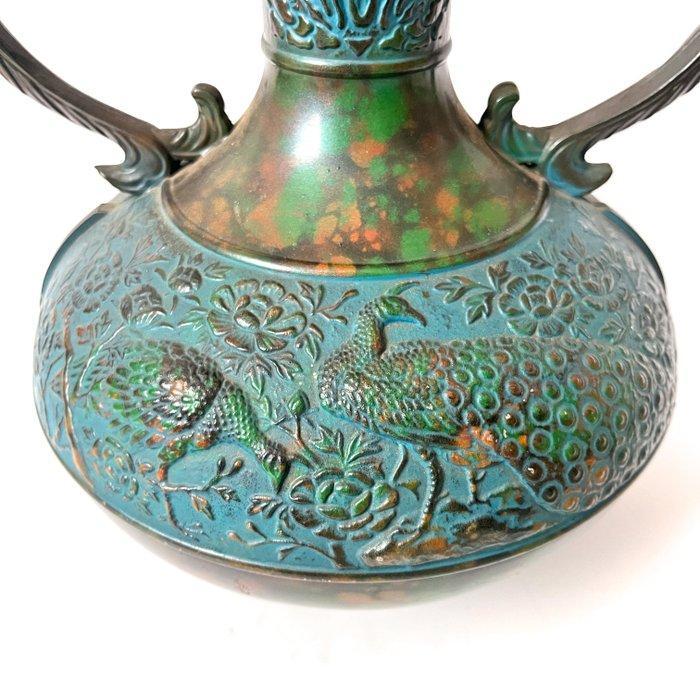 Vaas - Legering, Brons - Japan - Takaoka  Phoenix ontwerp, Antiek en Kunst, Antiek | Overige Antiek