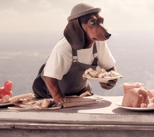Monady (1999) / David Law (1967) - Lunch atop a Skyscraper, Antiek en Kunst, Kunst | Schilderijen | Modern