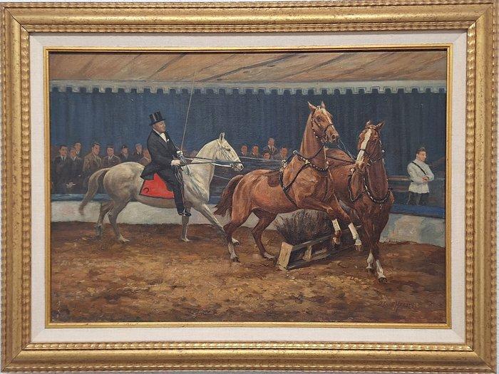 Dirk Johannes van Haaren (1878-1953) - Tandem, Antiek en Kunst, Kunst | Schilderijen | Klassiek