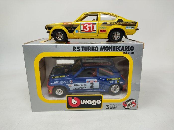 Lotto rally Renault R5 turbo Monte Carlo Cod. 0160 + Opel, Hobby & Loisirs créatifs, Voitures miniatures | 1:5 à 1:12