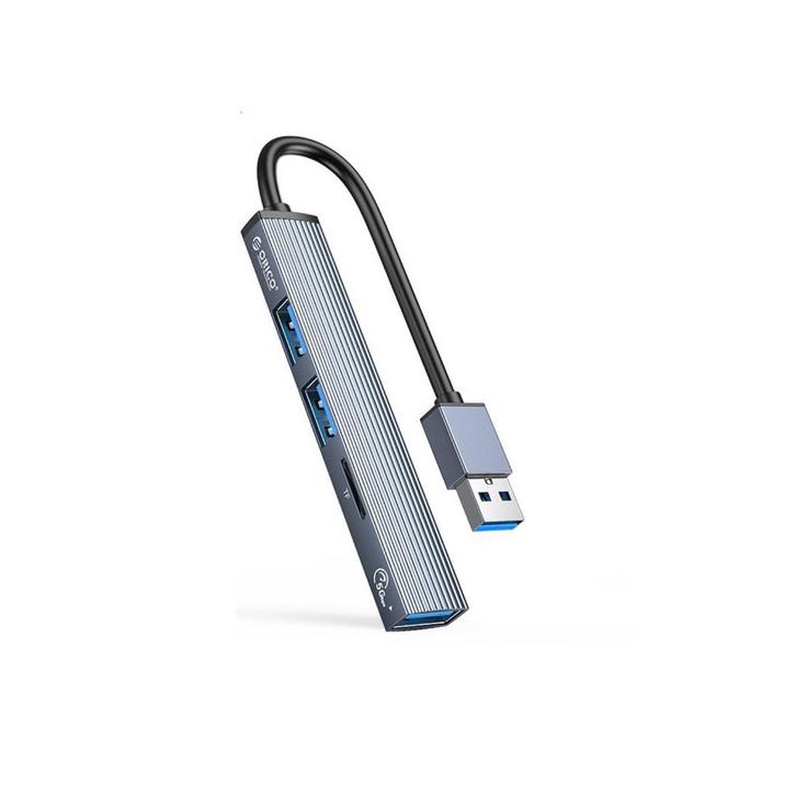 Orico USB-A 3.0 hub grijs, Computers en Software, Dockingstations, Nieuw, Ophalen of Verzenden