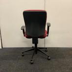 Beta ergo- bureaustoel, rode stoffering - zwarte kruisvoet, Maison & Meubles, Bureaustoel