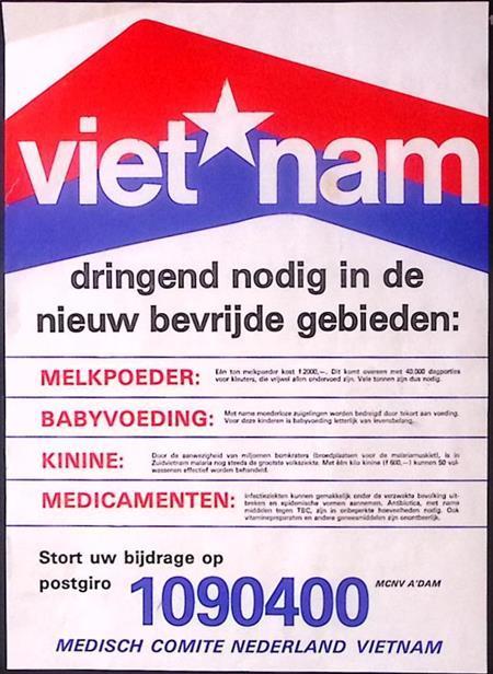 Oproep tot steun voor Vietnam op poster (lijst optie), Verzamelen, Posters, Nieuw, Overige onderwerpen, Met lijst, Verzenden