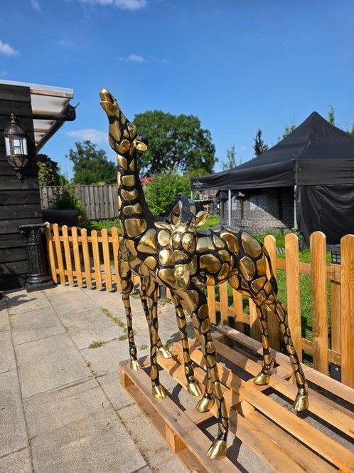 Beeld, Bronze: XL Giraffe Set - 129 cm - Brons - 2025, Antiek en Kunst, Curiosa en Brocante
