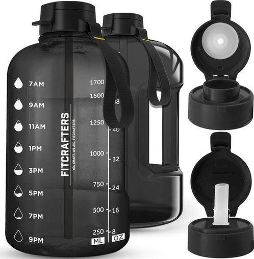 Tweedekans | Fitcrafters Waterfles met Tijdmarkeringen -, Sport en Fitness, Drinkbussen, Ophalen of Verzenden