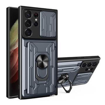 Samsung Galaxy A72 - Card Slot Hoesje met Kickstand en, Télécoms, Verzenden