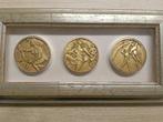 Espagne. Lot of 3 medals 1980. Salvador Dalí (1904-1989, Postzegels en Munten, Munten en Bankbiljetten | Toebehoren