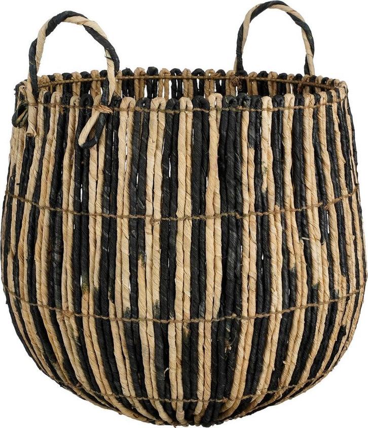 2dekans | Mica Decorations Ronda Mand Donkergroen - H40 x, Huis en Inrichting, Woonaccessoires | Schalen en Manden, Ophalen of Verzenden