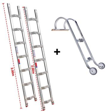 Altrex dakladderset met nokhaak 4m, Ophalen of Verzenden, Ladder