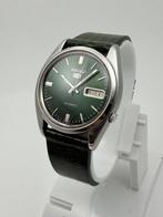 Seiko - Seiko 5 Automatic – 7009 – Green Dial – 1970s, Handtassen en Accessoires, Horloges | Antiek
