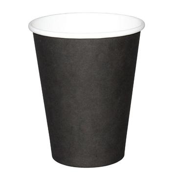 Koffiebekers enkelwandig zwart 34cl | 1000 stuks | 11(h) x, Verzenden
