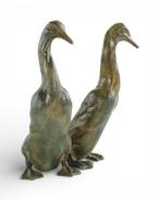 Pierre Chenet (XX-XXI) - sculptuur, Pair of Running Ducks -, Antiquités & Art