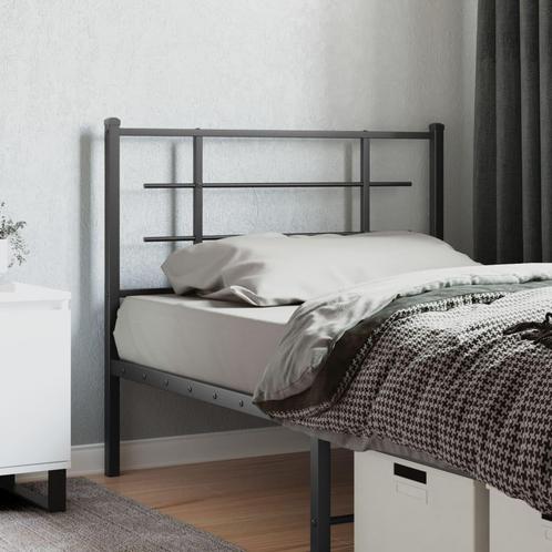 vidaXL Tête de lit métal noir 107 cm, Maison & Meubles, Chambre à coucher | Lits, Neuf, Envoi