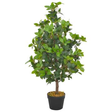 vidaXL Kunstplant met pot laurierboom 90 cm groen, Verzenden